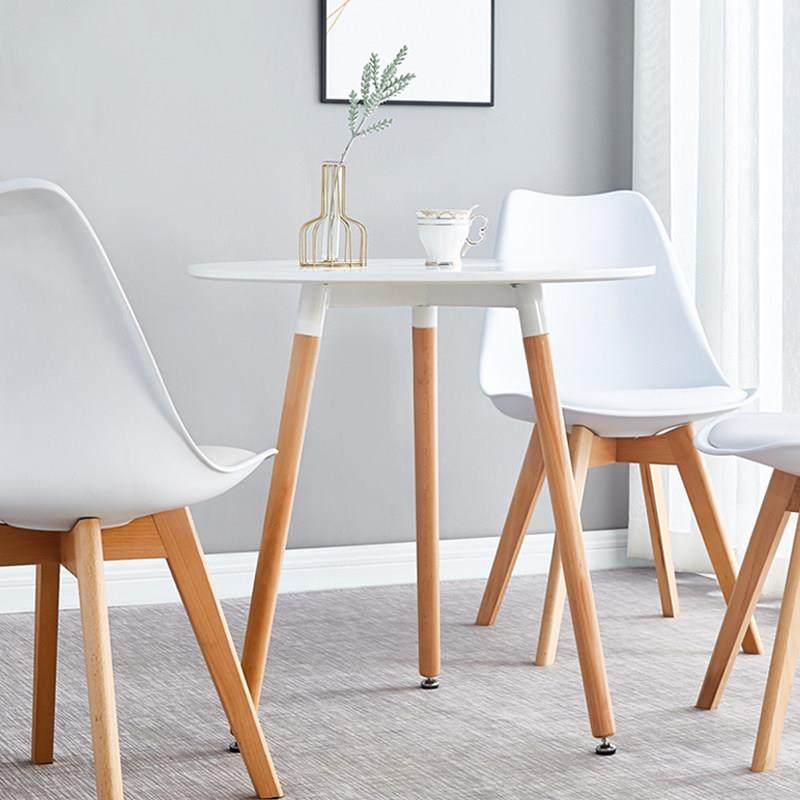 ⭐北欧小户型家用阳台接待实木圆桌休闲洽谈桌咖啡奶茶餐桌椅简约,住宅家具,板木餐桌,淘宝优惠券,粉丝福利购,淘宝优惠卷