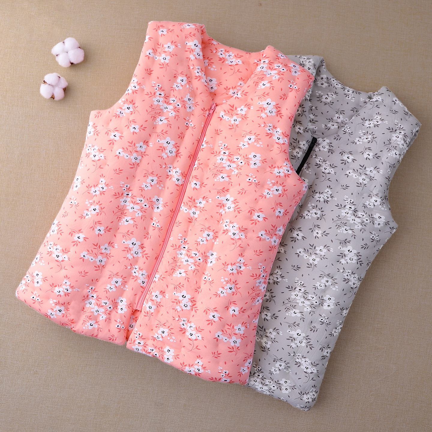 女士纯棉花马甲加厚保暖秋冬新款