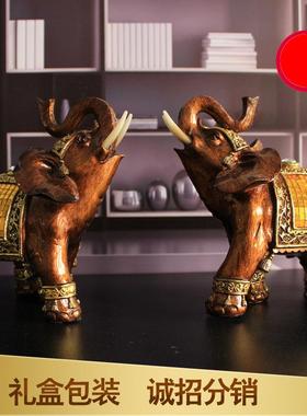 新款直销创意欧式家居装饰树脂工艺品 乔迁开业礼品 招财大象摆件