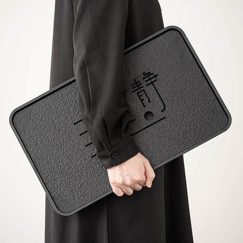 新款直销乌金磁石小型石头茶台茶盘家用长方形茶海蓄排双用茶托盘,餐饮具,茶盘,淘宝优惠券,粉丝福利购,淘宝优惠卷