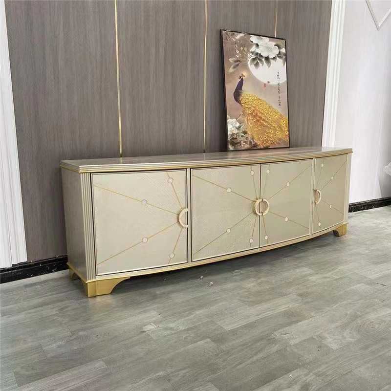 新款直销美式轻奢实木电视柜现代简约小户型客厅影视柜视听柜收纳