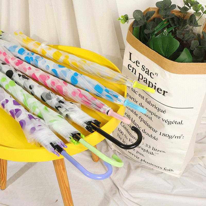 新款直销地摊便宜透明伞小清新圆点雨伞自动长柄直杆伞加厚POE儿,住宅家具,伞坐,淘宝优惠券,粉丝福利购,淘宝优惠卷