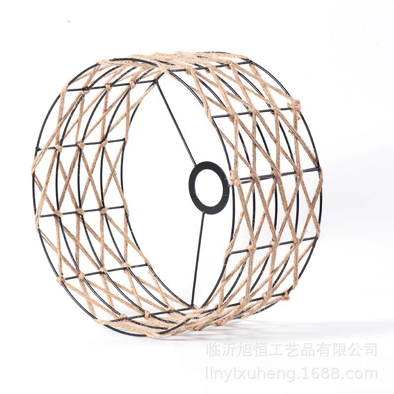 新款直销麻绳创意灯罩酒吧餐厅咖啡厅服装店工业风日式民宿个性吊