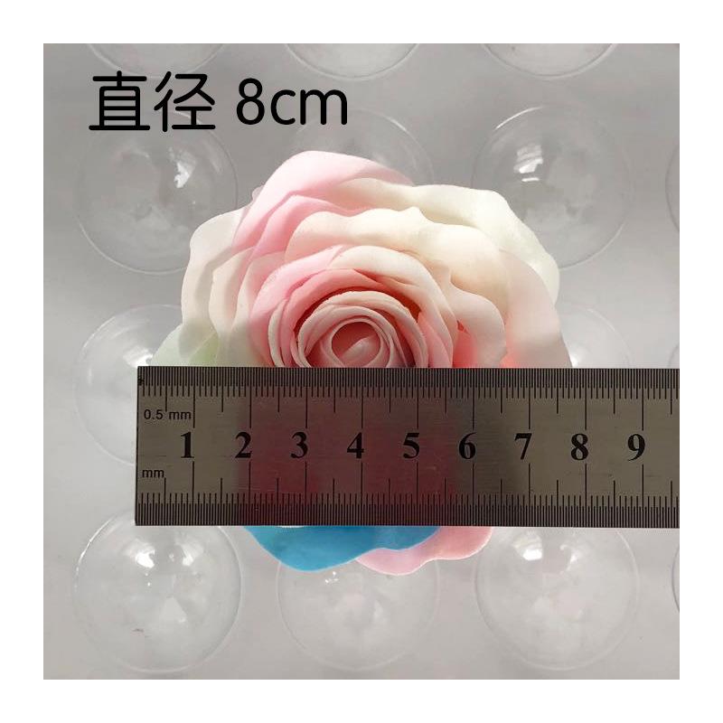 新款直销圣诞节夜光玫瑰花彩色香皂花头永生仿真肥皂花礼盒花束di