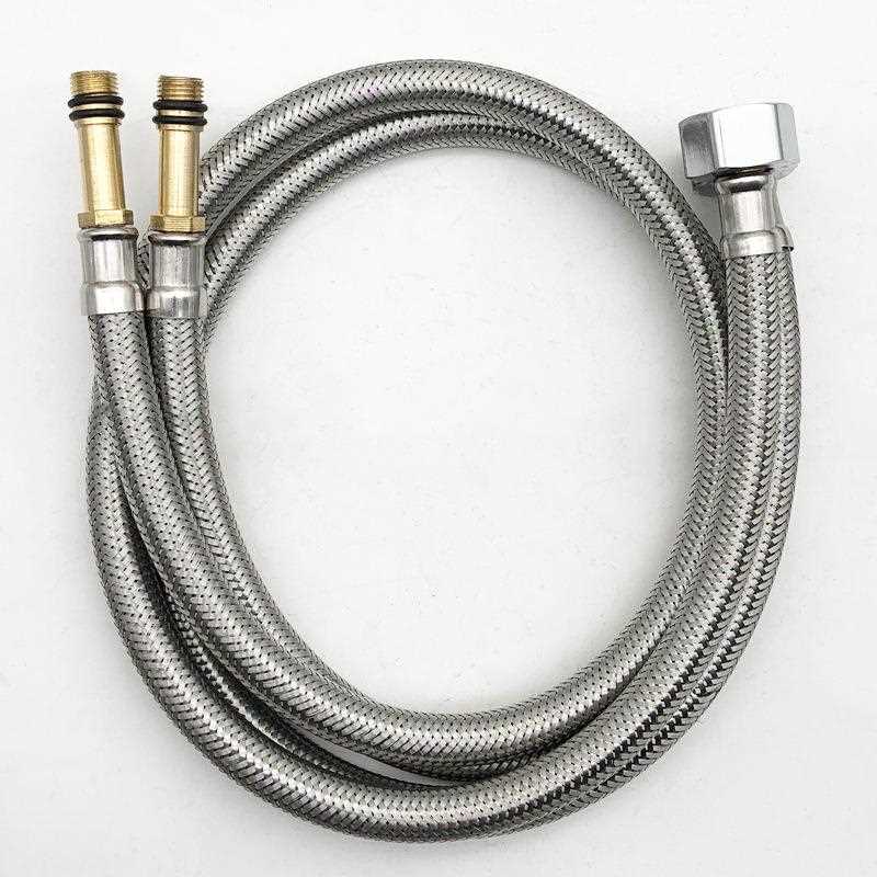 新款直销304不锈钢水龙头进水管防爆菜盆面盆冷热上水管 编织尖头