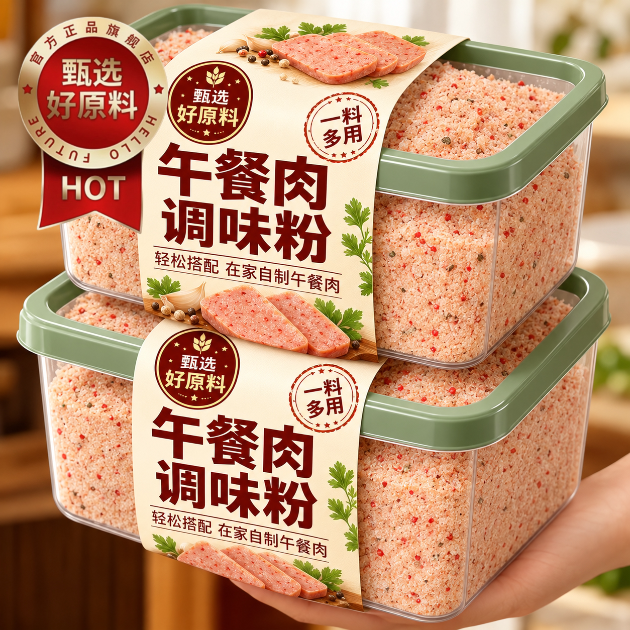 自己做午餐肉调味粉无添加官方旗舰店家庭专用儿童自制火腿肠调料