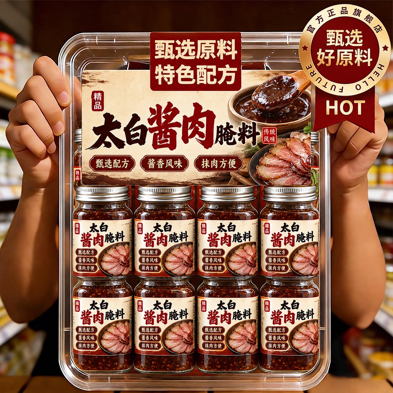 地道川味太白酱肉腌料官方旗舰店腌肉酱腊肉调料四川太白酱肉腌料