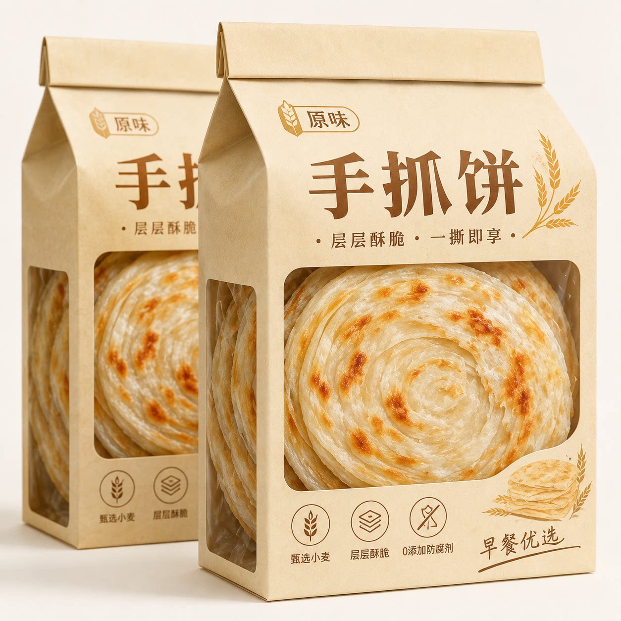 经典台式风味手抓饼营养儿童早餐半成品加热即食煎饼鸡蛋灌饼宵夜