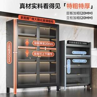 厨房多功能置物架落地多层微波炉家用储物柜锅具收纳架子碗柜橱柜