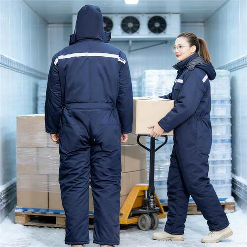 冷冻库专用防寒服连体工作服套装加厚耐低温保暖冷链棉服男女棉衣