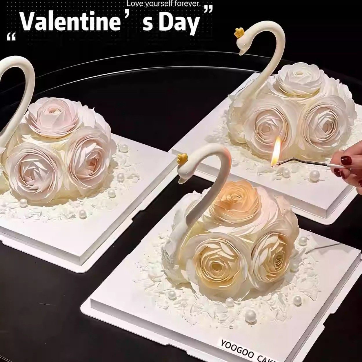 2.14情人节女神巧克力天鹅蛋糕烘焙装饰蛋糕糯米纸花配件蛋糕装饰,节庆用品/礼品,蛋糕/烘焙装饰用品,淘宝优惠券,粉丝福利购,淘宝优惠卷