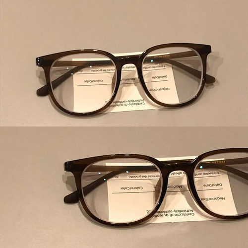 高级显白栗子棕近视眼镜女ins高颜值可配度数女防蓝光平光镜超轻