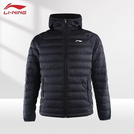 李宁羽毛球服男女款羽绒服秋冬保暖运动上衣官方正品外套AYMQ133