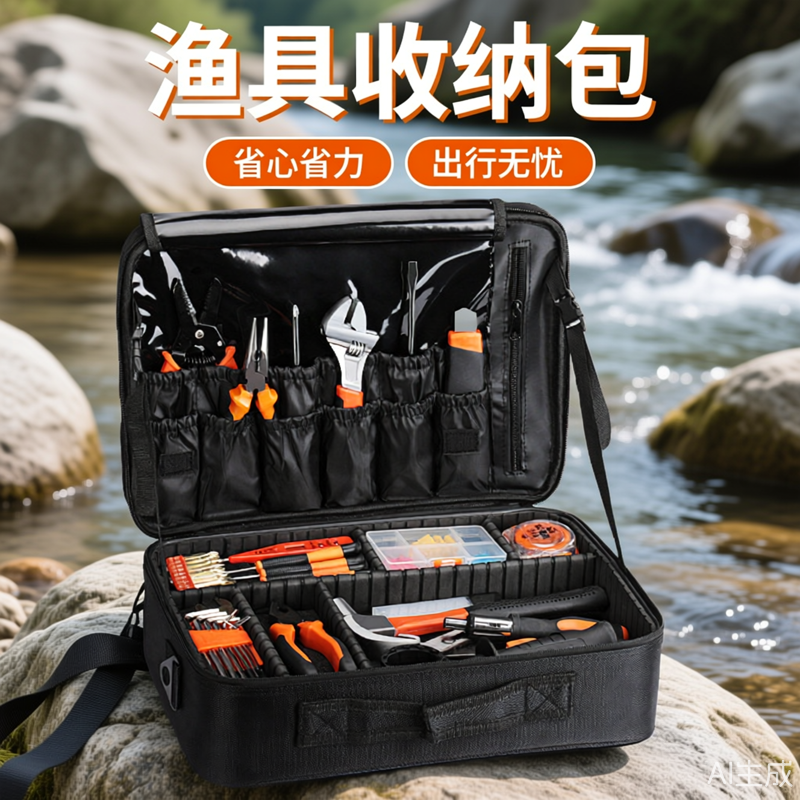 工具收纳包渔具多功能收纳箱钓鱼用品装备渔具包钓鱼箱配件盒大全,户外/登山/野营/旅行用品,渔具包,淘宝优惠券,粉丝福利购,淘宝优惠卷