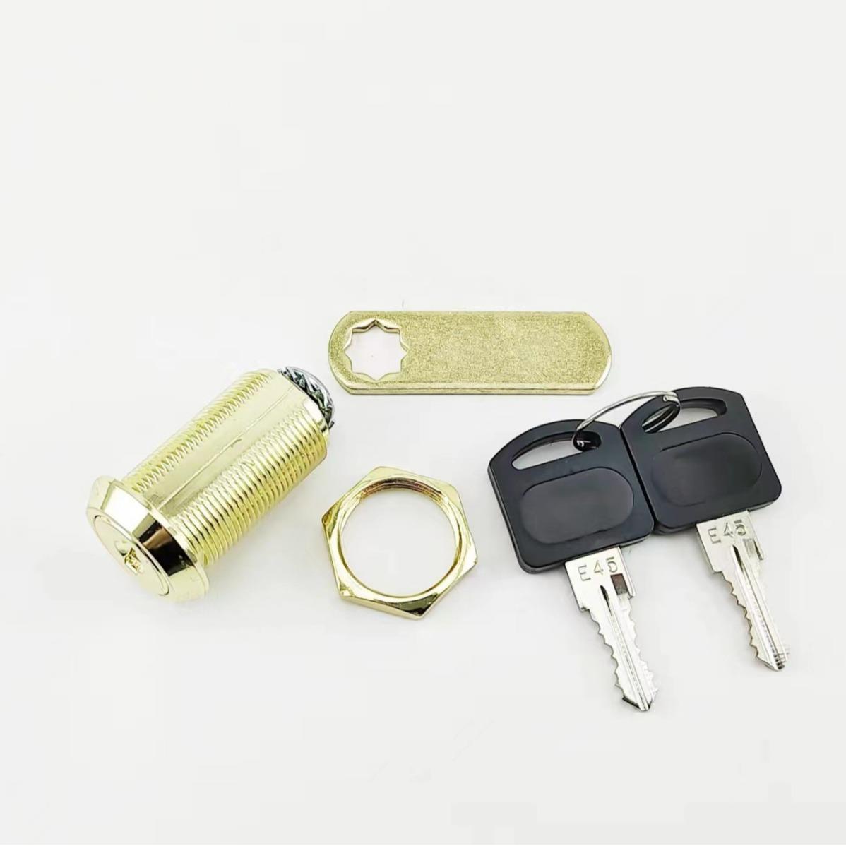 直销新款好质量的 金色103-16 103-30 E45 转舌锁 黄铜色橱柜锁
