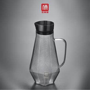 耐热玻璃冷水壶大容量果汁壶透明凉白开水杯家用茶壶套装 直销新款