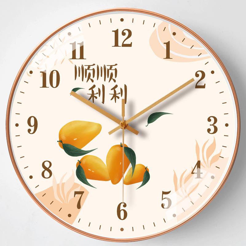 直销新款现代简约时钟家用客厅时尚钟表创意网红表静音挂钟