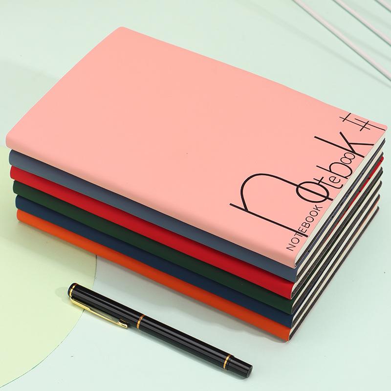 直销新款a5笔记本定制简约软皮面笔记本学生记事本男女生款日记本