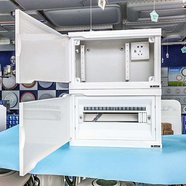 直销新款V16强弱电一体综合箱路由光纤暗装上下控制配电箱JQ16QR-