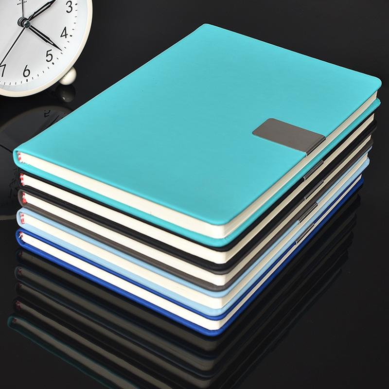 直销新款肤感商务记事本a5会议记录本子学生日记本笔记本套装logo