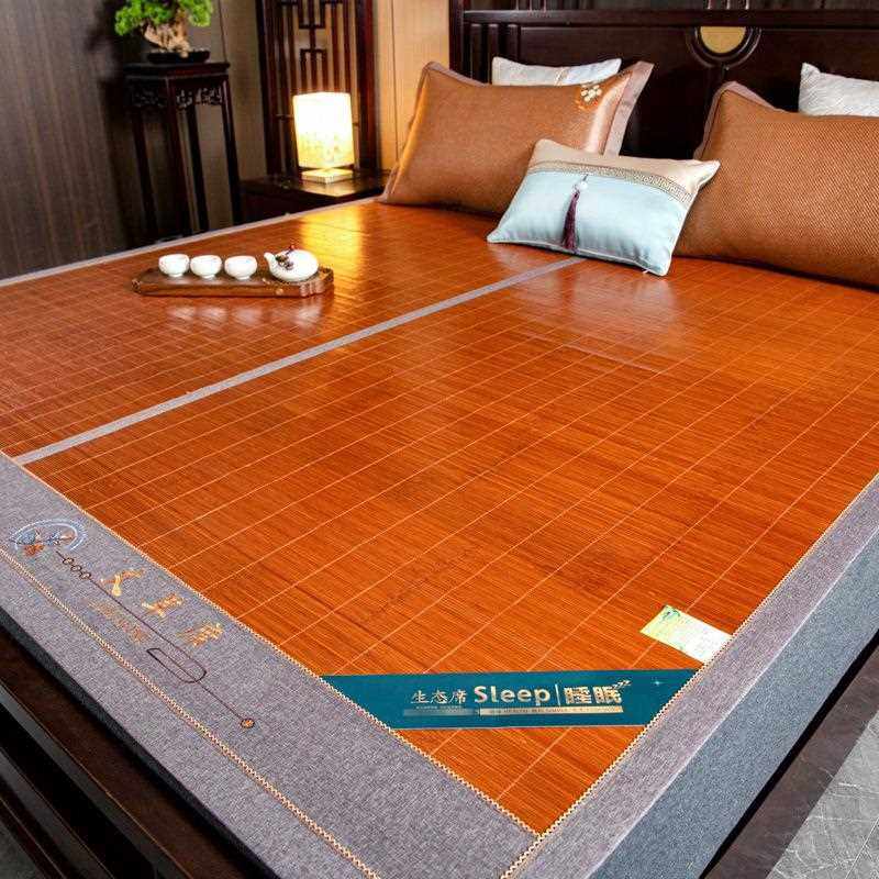 新款直销2024新款竹席碳化席夏凉席1.5米床家用空调席1.8米床,床上用品,竹席,淘宝优惠券,粉丝福利购,淘宝优惠卷