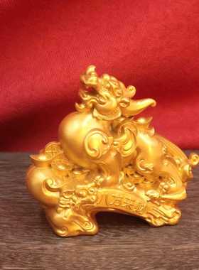 直销新款招财镇宅貔貅金属貔貅摆件皮丘店铺招财公司家居固业礼品