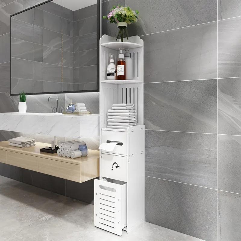 直销新款浴室马桶转角置物架家用多层收纳储物柜衣柜卫生间大容量