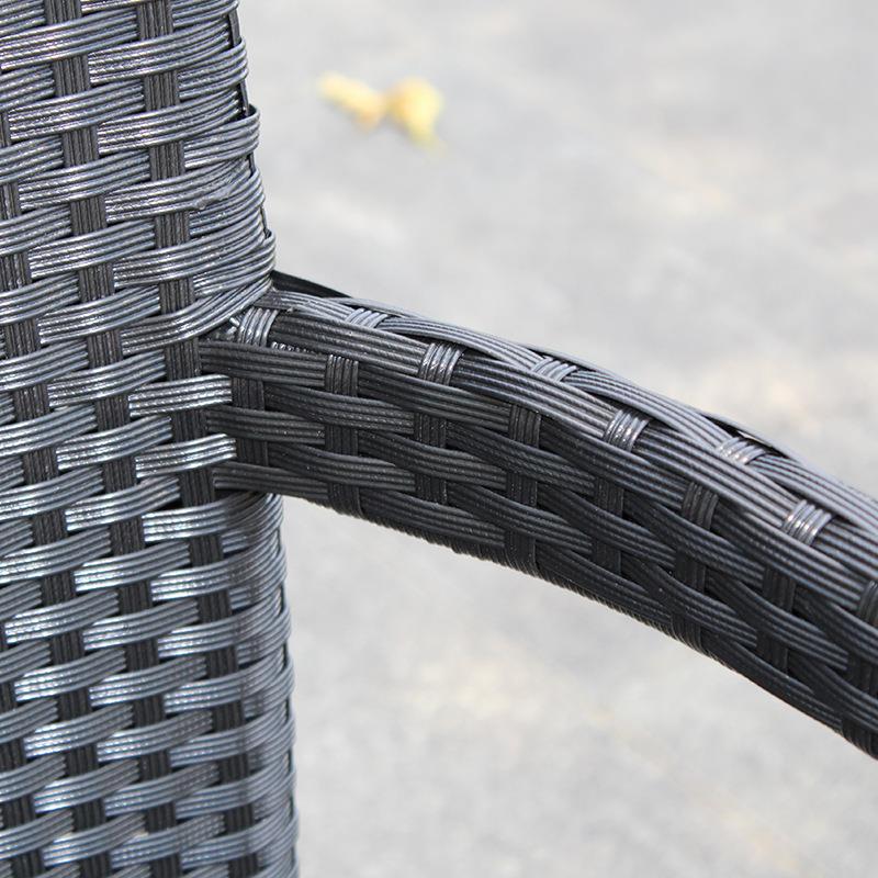 直销新款户外藤椅组合庭院藤椅休闲室外花园露台阳台仿藤靠背藤编