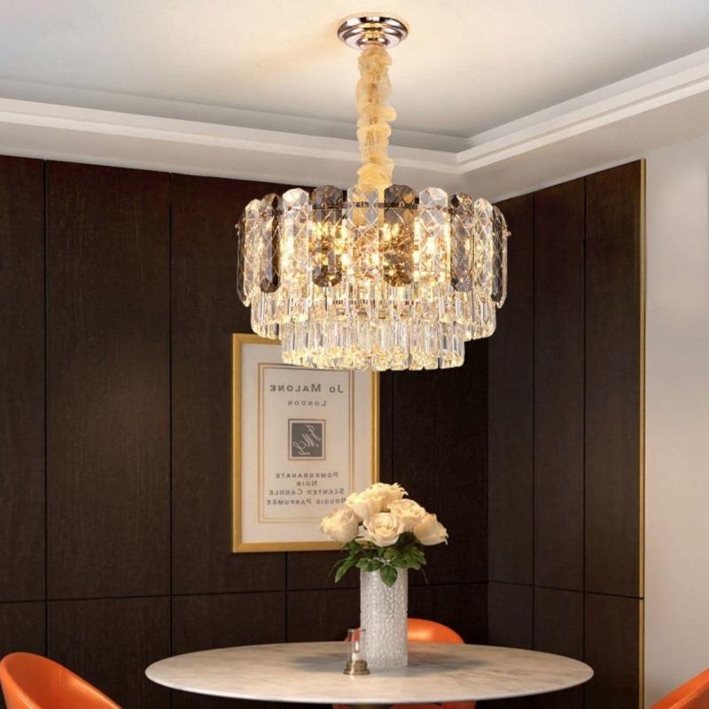 直销新款后现代轻奢水晶吊灯客厅灯简约大气餐厅卧室灯2021年新款