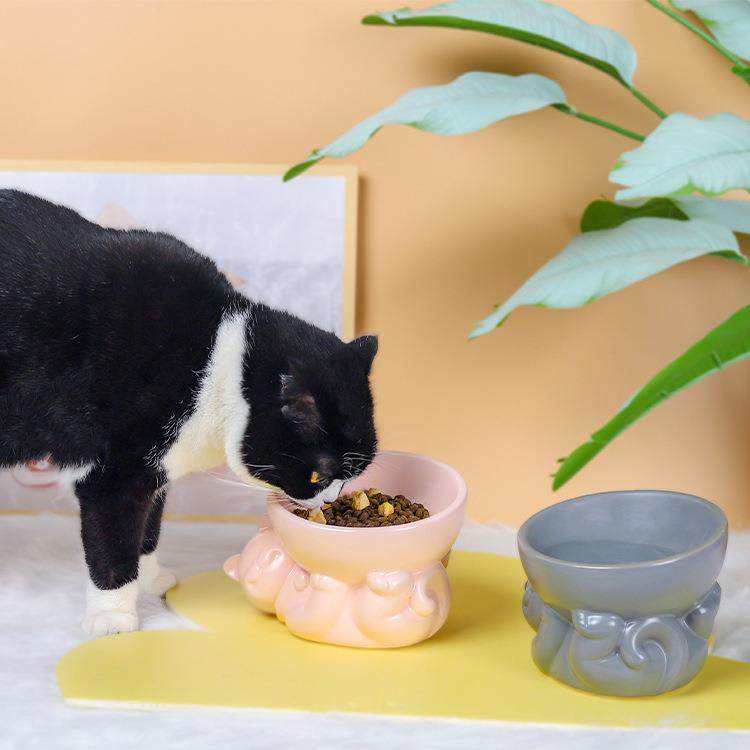 新款直销宠物碗猫碗狗碗高脚斜口碗水碗粮碗猫碗架猫咪碗陶瓷陶瓷,宠物/宠物食品及用品,猫狗碗/慢食碗,淘宝优惠券,粉丝福利购,淘宝优惠卷