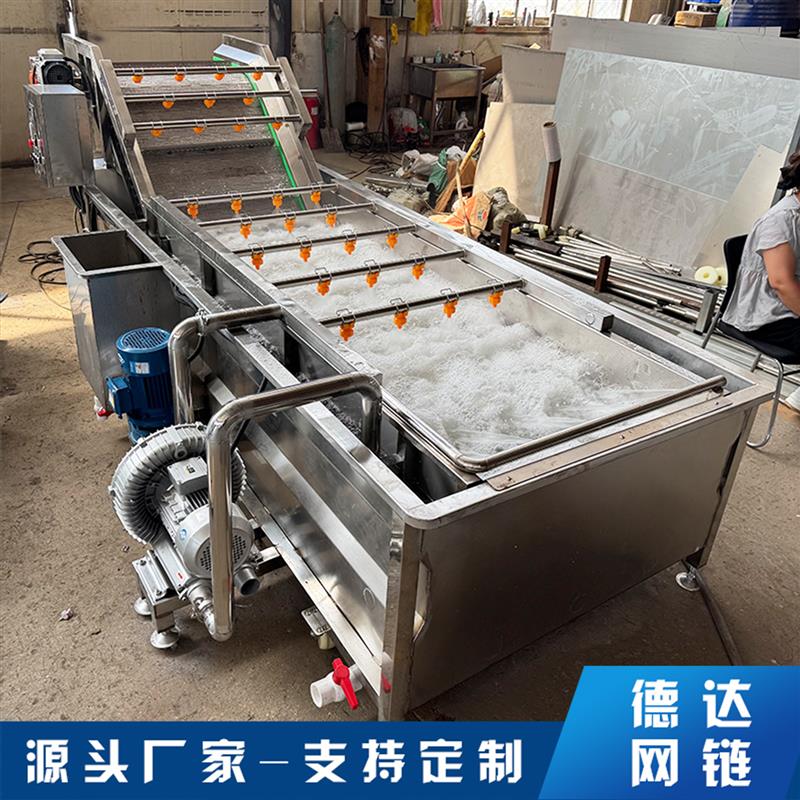 德达气泡清洗机商用全自动大型连续式果蔬叶类水果蔬菜清洗设备