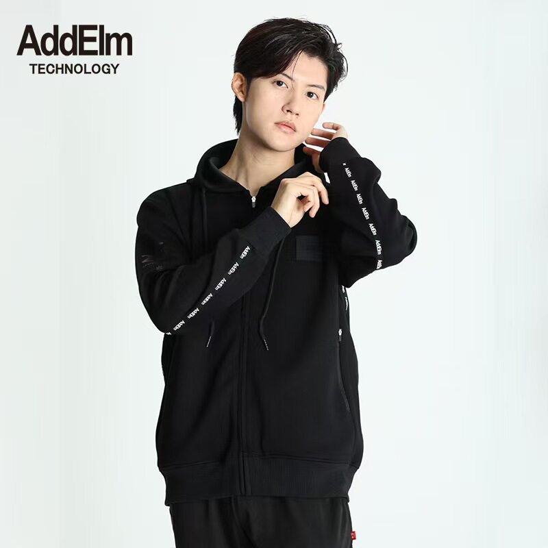 AddEIM 男女同款高级连帽拉链夹克外套