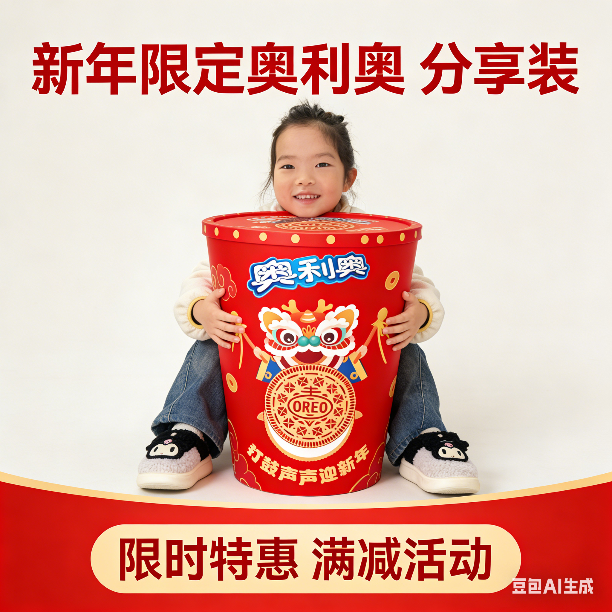 亿滋新春抱抱桶奥利奥饼干巨型礼盒三角巧克力云朵蛋糕膨化小零食,零食/坚果/特产,坚果礼盒,淘宝优惠券,粉丝福利购,淘宝优惠卷