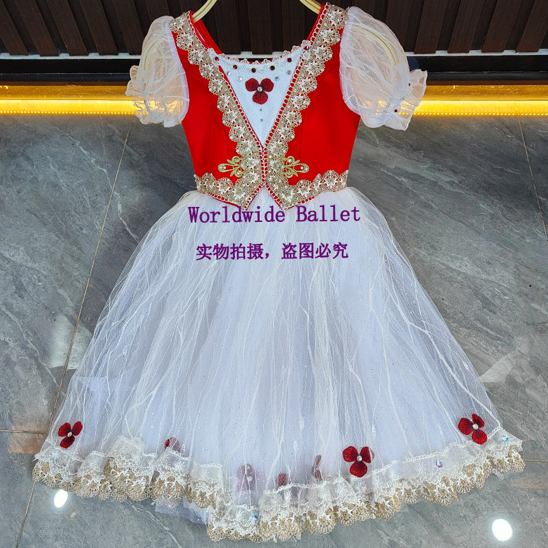 兔子鼓手儿童芭蕾舞裙比赛表演服