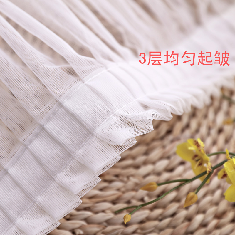 魔术贴纯色白纱窗帘窗纱纱帘免打孔自粘式布料短款粘贴式白纱阳台