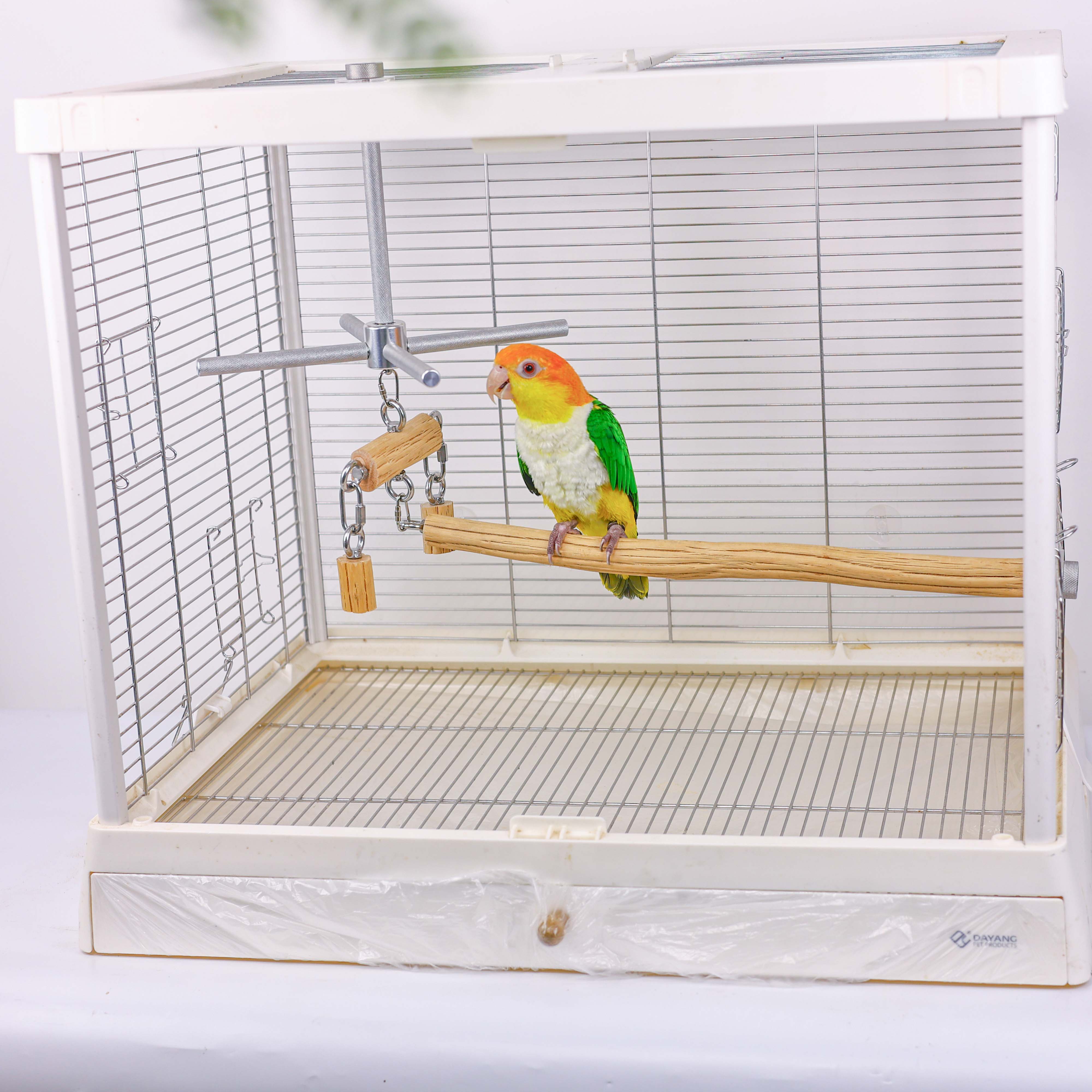 【L型站杆套装】洪屿鹦鹉站杆鸟异形实木野梨木站架宠物树枝