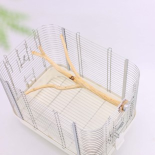 洪屿鹦鹉野梨木站杆异形鸟树枝鸟笼原木宠物站架 单头固定1