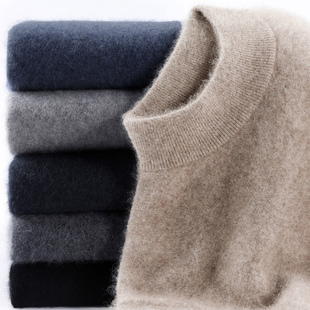 半高领针织衫 100%羊毛衫 冬季 奥莱保罗毛衣2025新款 中青年男潮 男款