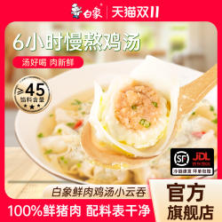 白象0添加鲜肉小云吞儿童馄饨速食红油抄手方便营养鸡汤学生早餐