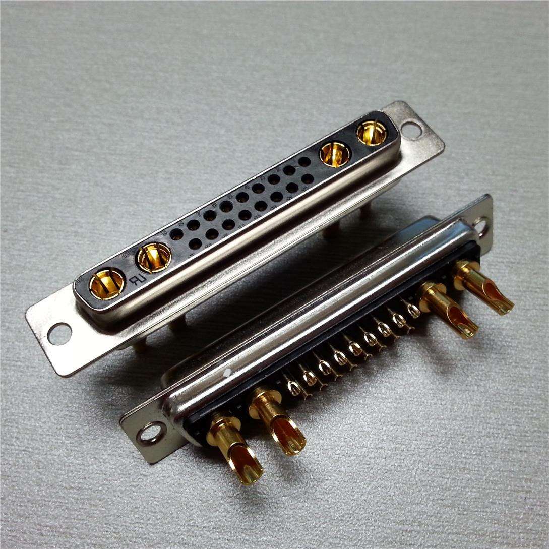 混装大电流DB(21W4)母头连接器21W4母座矩形实心级焊线式插头