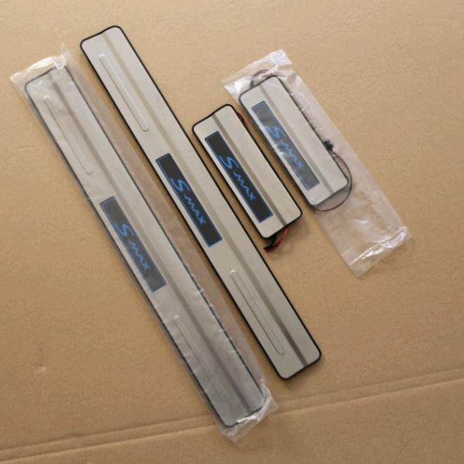 麦柯斯S-max不锈钢带灯门槛条迎宾踏板