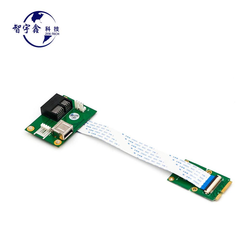 Minipci-e转PCI-E1x延长线（卧式)miniPCI-E1x延长线转接卡