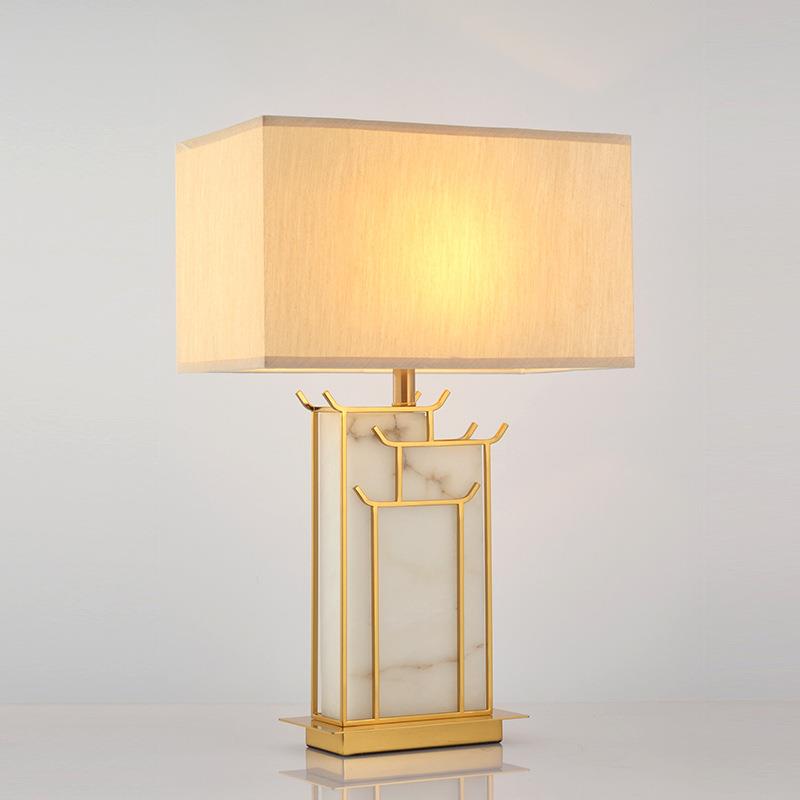 创意云石台灯卧室床头灯个性简约新中式设计师后现代别墅客厅台灯