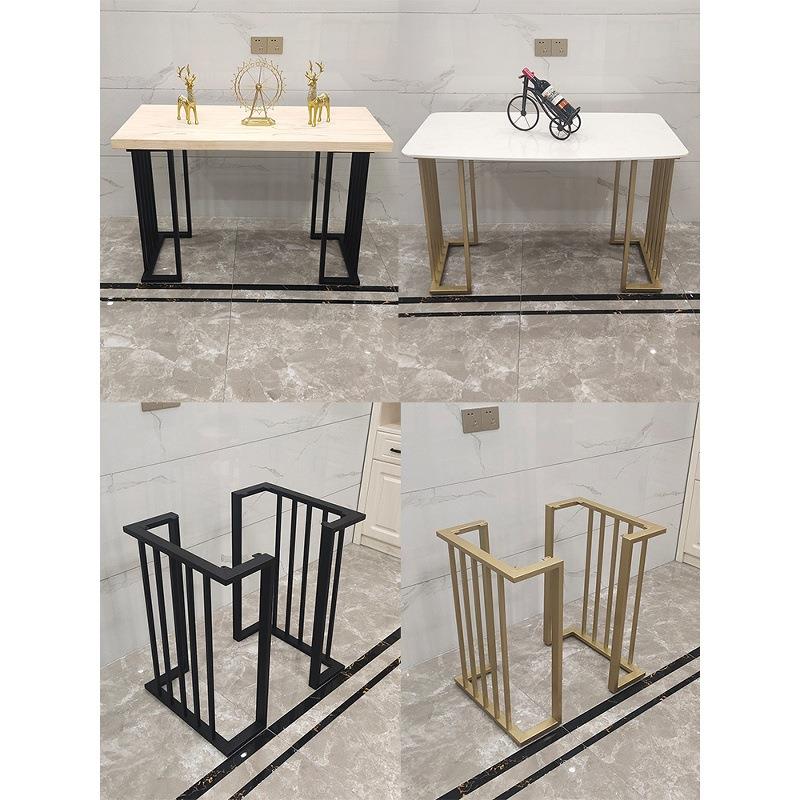 铁艺桌腿岩板桌脚实木办公桌腿桌架支架茶几餐桌脚会议可调节