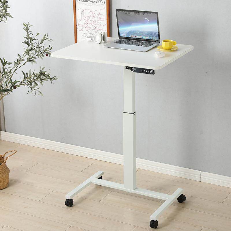 电动升降桌升降式站立小书桌电脑办公桌沙发边床边桌子可移动桌