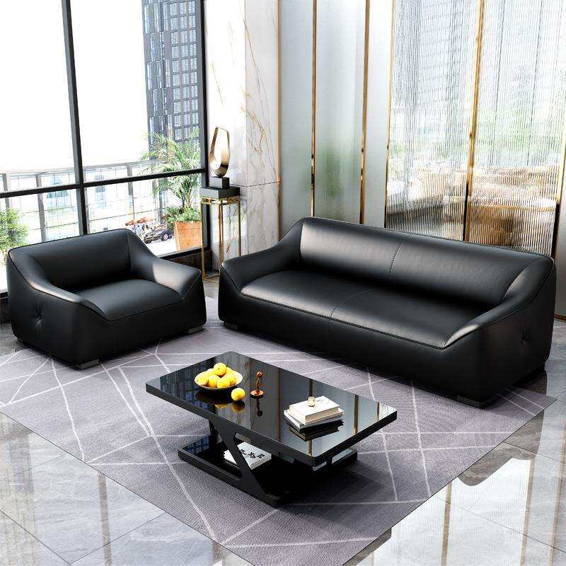 办公沙发小简约现代休闲休息区商务会客接待办公室茶几组合可睡觉