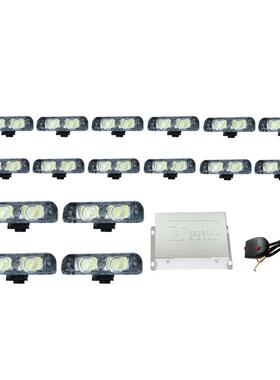 源头工厂超薄一拖十六中网灯爆闪灯LED信号灯频闪灯JH-200-V216H