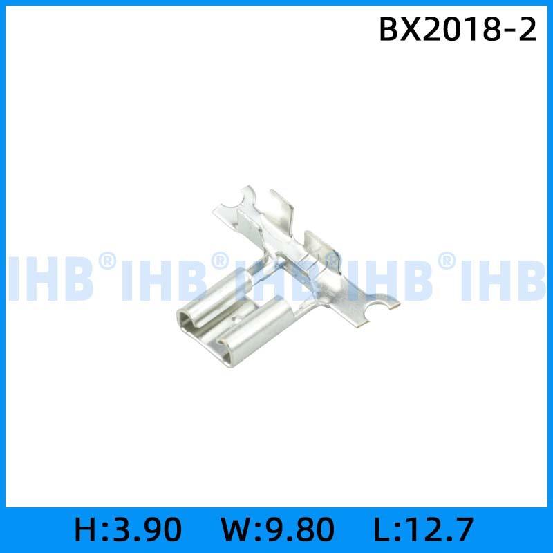 BX2018-2连接器插簧插片镀锡对插公母连绕端子接线端