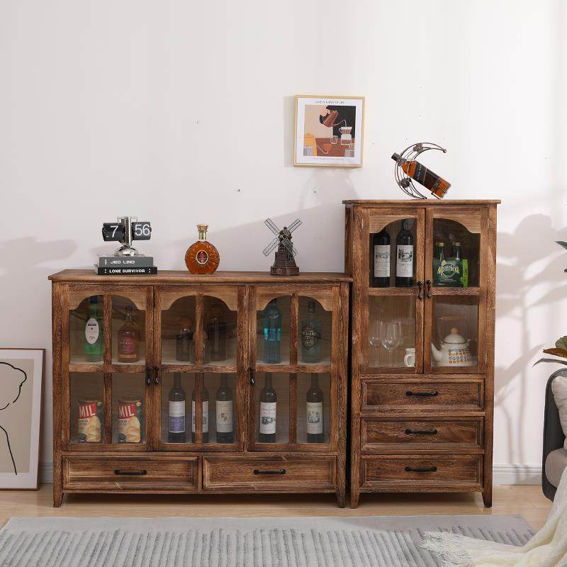 收纳柜实木储物柜客厅边几酒柜展示柜餐边柜置物架美式斗柜茶边几,3C数码配件,USB灯,淘宝优惠券,粉丝福利购,淘宝优惠卷