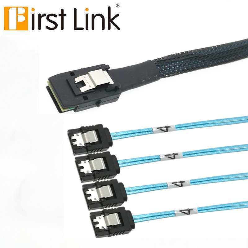 mini sas36P 服务器连接线 SFF8087 TO 8087 8087-4sata7pin 1m